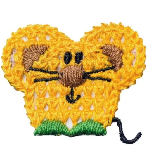 No Slippy Hair Clippy Taylor Crochet Mouse Gold