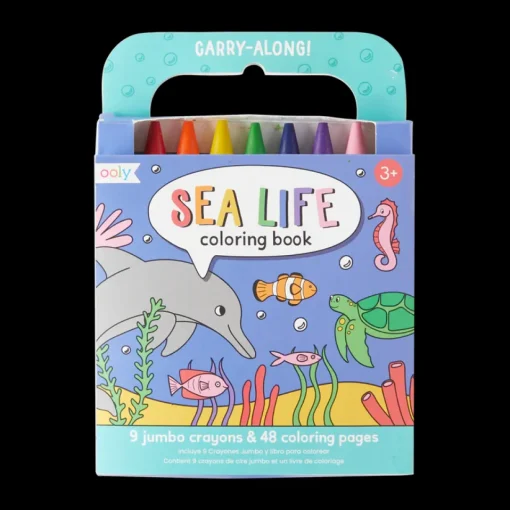 Ooly Carry-Along Coloring Book - Sea Life