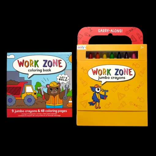 Ooly Carry-Along Coloring Book - Work Zone