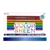 Ooly Color Sheen Metallic Colored Felt Tip Markers - Set of 12