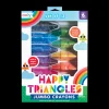 Ooly Happy Triangles Jumbo Crayons - Set of 12