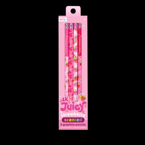 Ooly Lil Juicy Scented Graphite Pencils - Strawberry