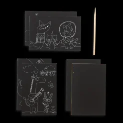 Ooly Scratch & Scribble Mini Scratch Art Kit - Safari Party