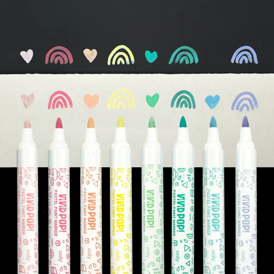 Ooly Vivid Pop! Water Based Paint Markers Pastel