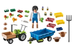 Playmobil Country: Harvester Tractor with Trailer 71249