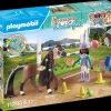 Playmobil Horses of Waterfall: Jumping Arena with Zoe and Blaze 71355