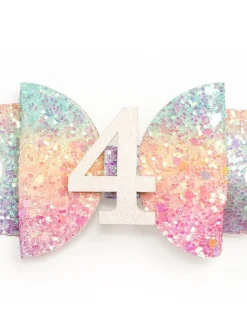 Sweet Wink: Pastel Rainbow Clip: 4th Birthday